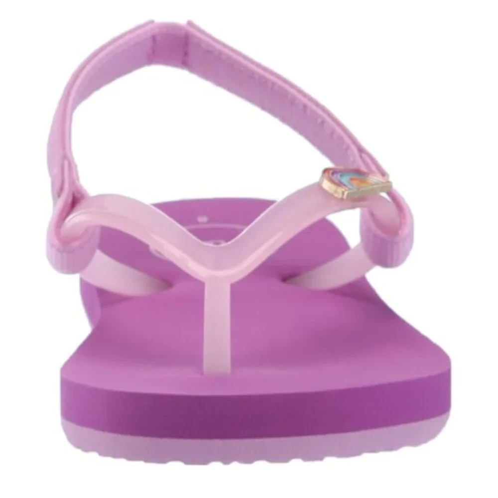 REEF Toddler/Little Girl Charming Flip Flop Back-strap Bech Pool Sandal Size 6
